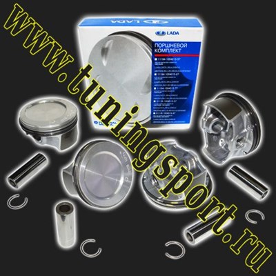 Поршни в сборе с кольцами и пальцами Federal Mogul ВАЗ 21116 8V /Лада-Гранта/ d82,0 мм (комплект) 68971