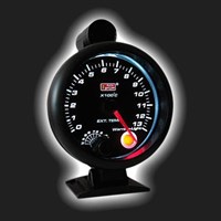 Прибор AUTO GAUGE температуры выхлопных газов /95 мм/ c дополнительной внешней вспышкой, чёрный, с с